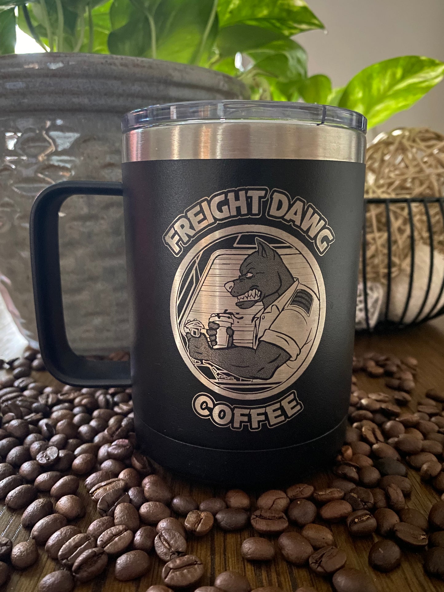 15 oz Etched Travel Mug